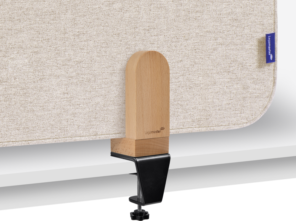 ELEMENTS Støydempende bordskjerm 60x80cm Beige, med beslag