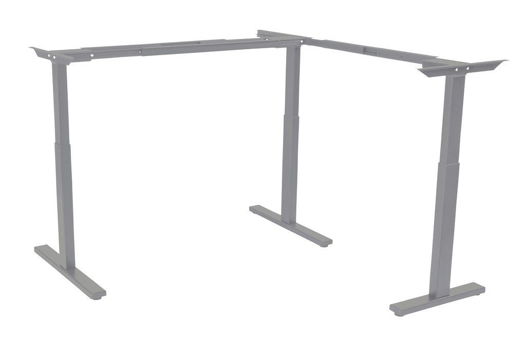 Kenson Compact 3 sit & stand table - silver