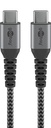 Goobay USB-C ™ to USB-C ™ Textile Cable with Metal Plugs 2 m