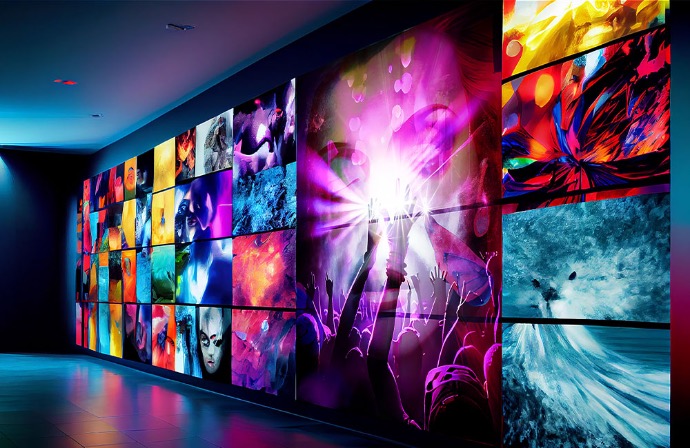 LED skjermer sammensatt LED videovegg