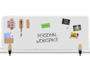 ELEMENTS desk divider whiteboard 60x160cm clamps