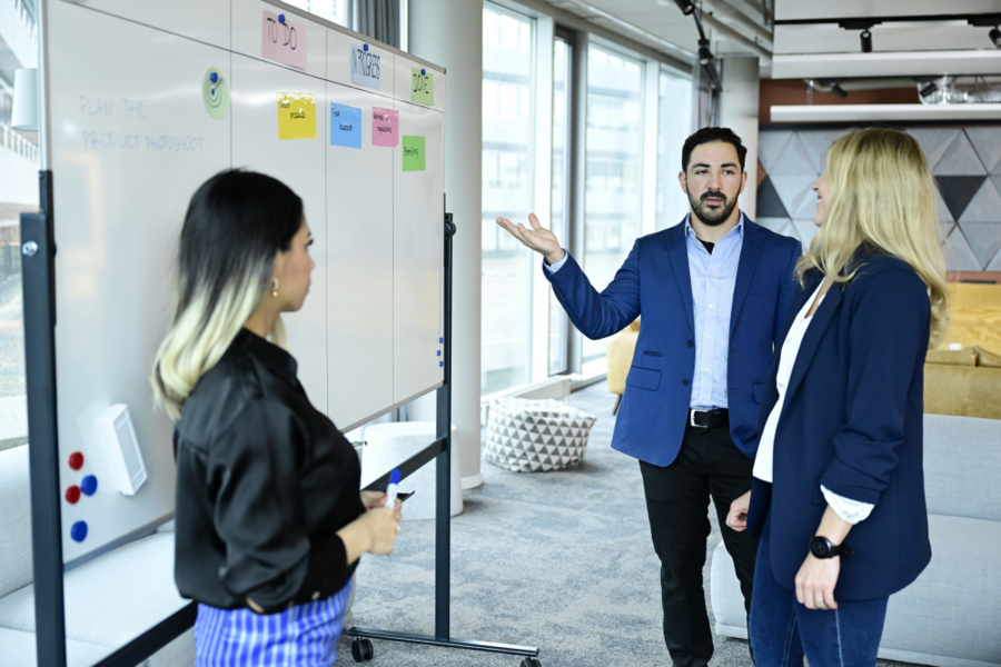 UNITE PLUS revolving whiteboard 120x220