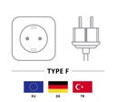 6-Way Power Strip, 5 m, sort