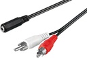 Audio Cable Adapter, 3.5 mm Female to RCA Male