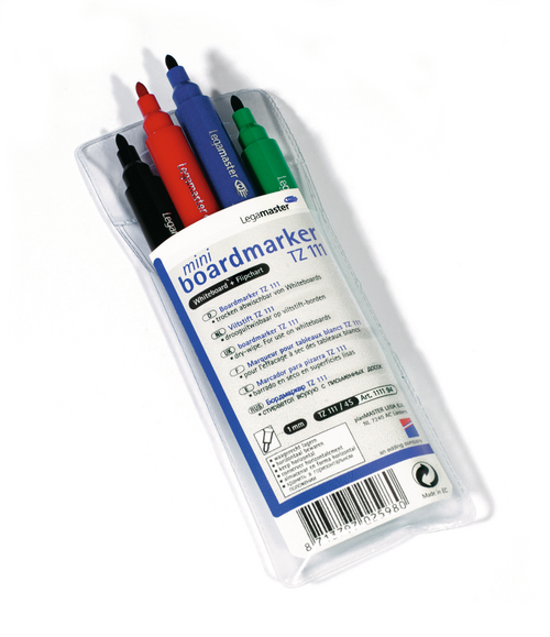 TZ111 board marker mini assorted 4pcs