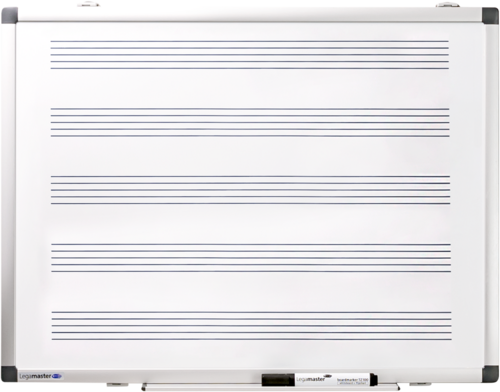 PREMIUM printed whiteboard music lines 45x60cm