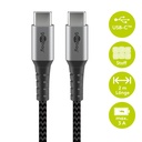 USB-C ™ to USB-C ™ Textile Cable with Metal Plugs 2 m