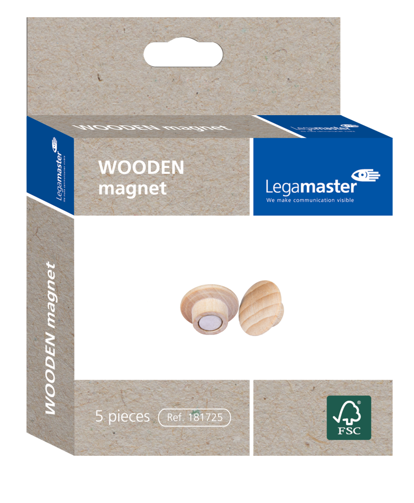 WOODEN Magneter, 25mm