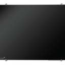 glassboard 90x120cm black