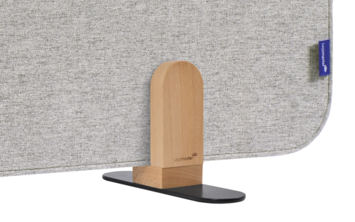 ELEMENTS Støydempende bordskjerm 60x80cm Grå, frittstående