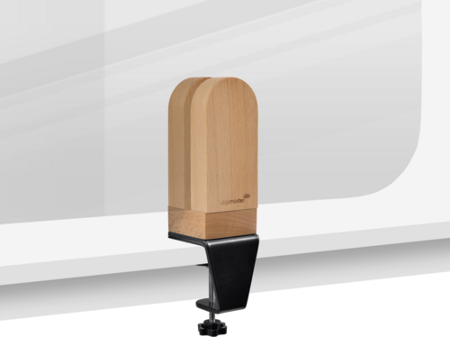 ELEMENTS Bordskjerm 60x160cm Transparent, med beslag