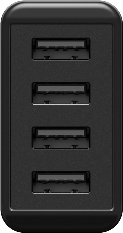 4-port USB-lader, 4x30w USB A