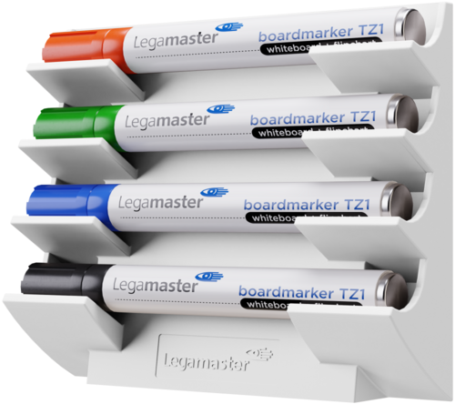 whiteboard marker holder white