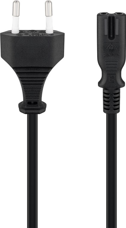 Goobay Tilkoblingskabel Europlugg, 5 m, sort