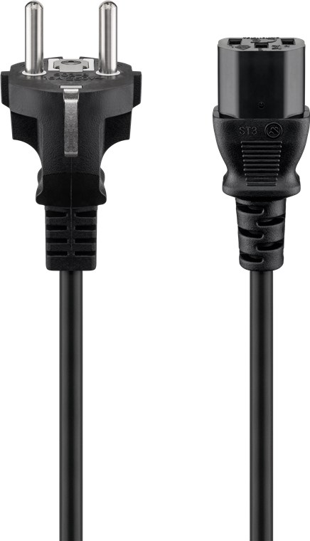 Goobay Strømkabel, 5m C13, sort