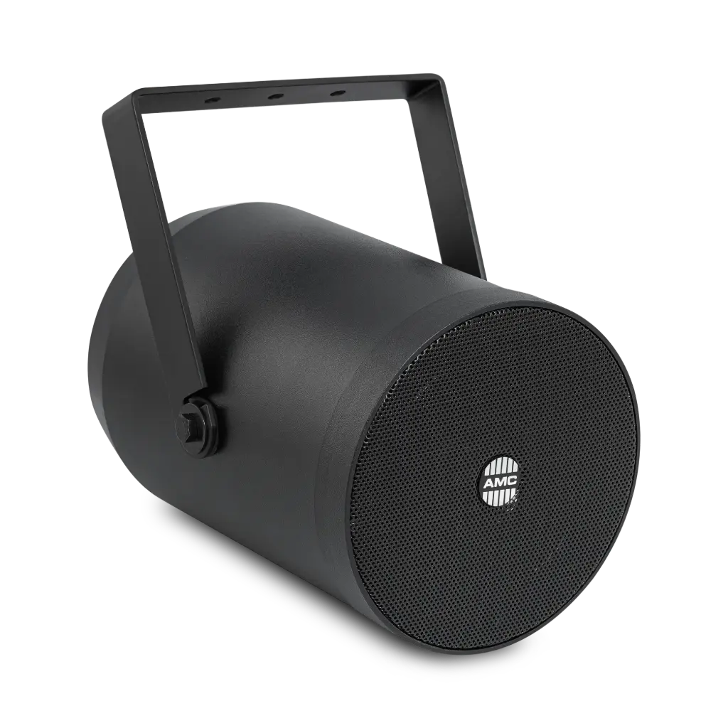 AMC PRO SP 10 Projektorhøyttaler Sort 5" fulltone IP 55 10W 5W 2,5W@100V  130°  konisk spredning ABS