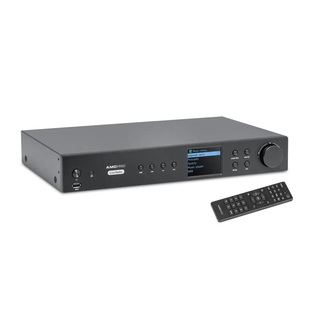 AMC PRO Live Radio, DAB+ BT USB flash Spotify Internettradio