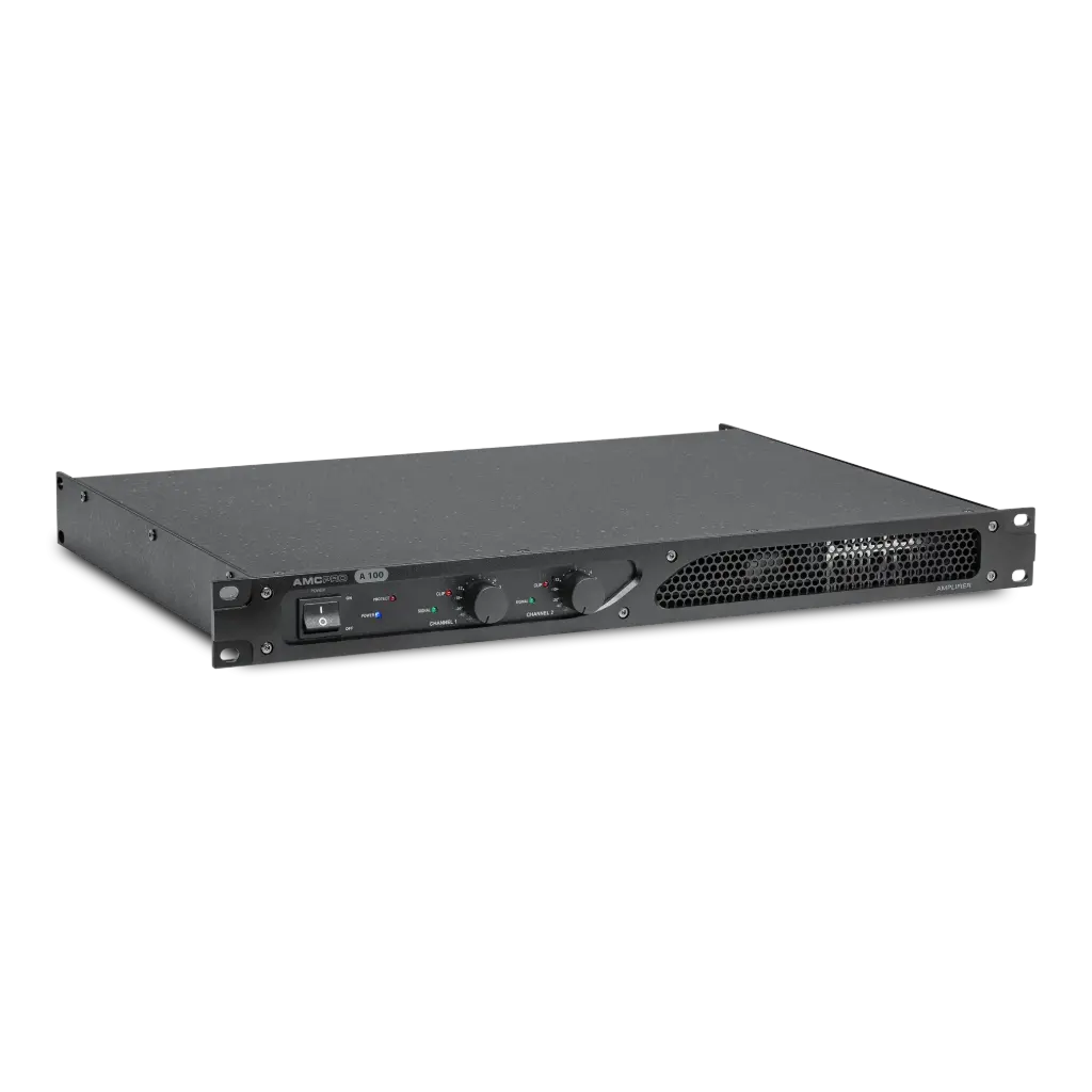 AMC PRO A 100 Forsterker 2 x 100W@ 4 Ohm 2 x 70W @8 Ohm 