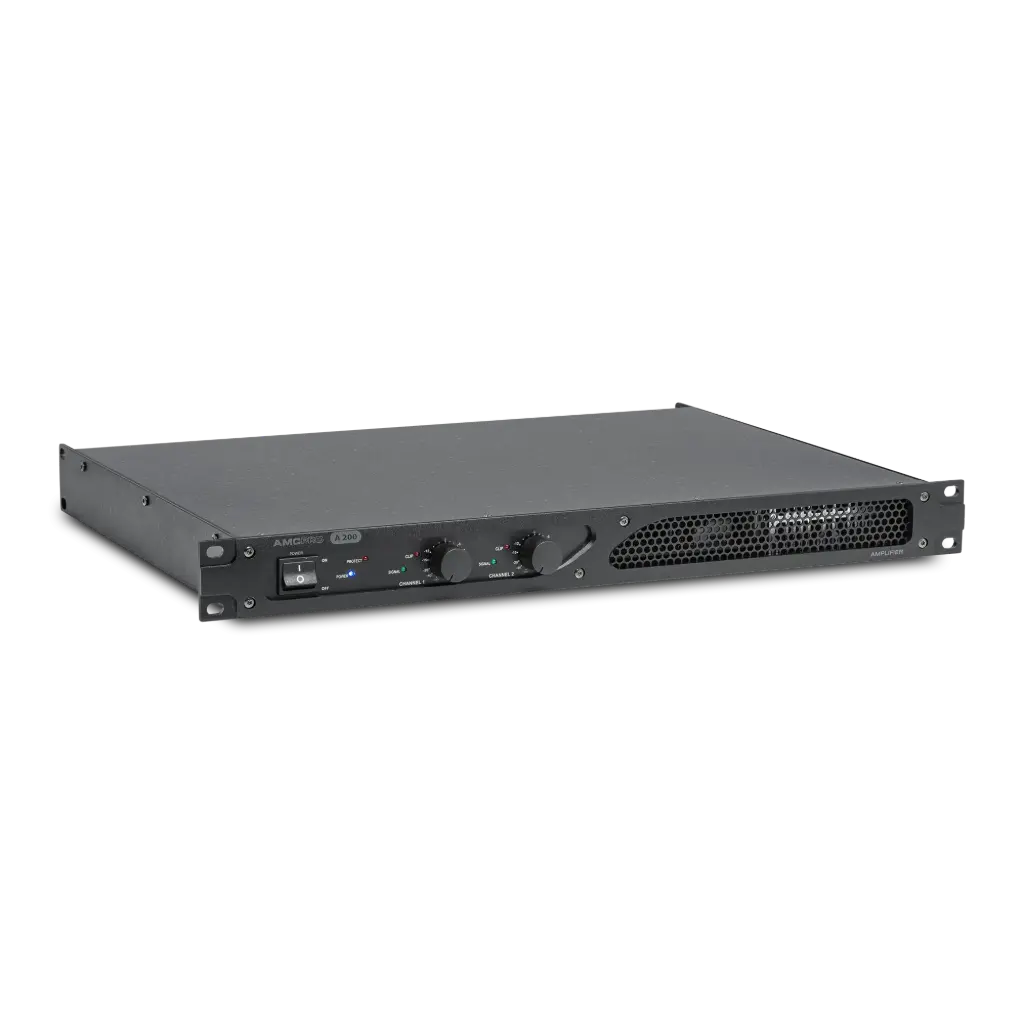 AMC PRO A 200 Forsterker  2 x 200W@4 Ohm 2 x 130W@8 Ohm
