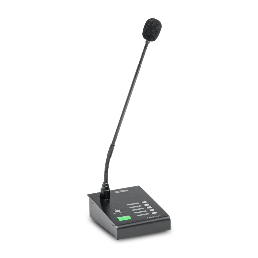 AMC PRO MIC iMIX Paging mikrofon iMix Enkel sone Alle soner PTT AUX inngang med volum 3,5mm 