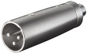 Goobay XLR adapter, RCA hunn til XLR hann