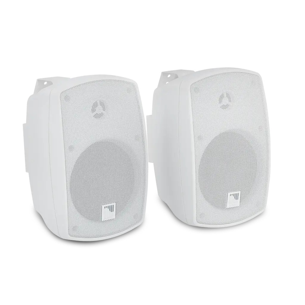 AMC Pro Power Box 51 - Hvit Aktiv / passiv sett 2 x 20W 2 bånd EQ RCA  + balansert Phoenix Inn