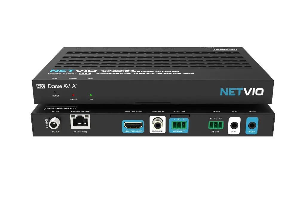 Netvio JP4-60-DNT 1G AVoIP 4K@60hz Decoder