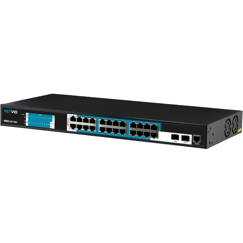 Netvio AV over IP 24P Switch 1G - Plug & Play for 21x Enc/Dec