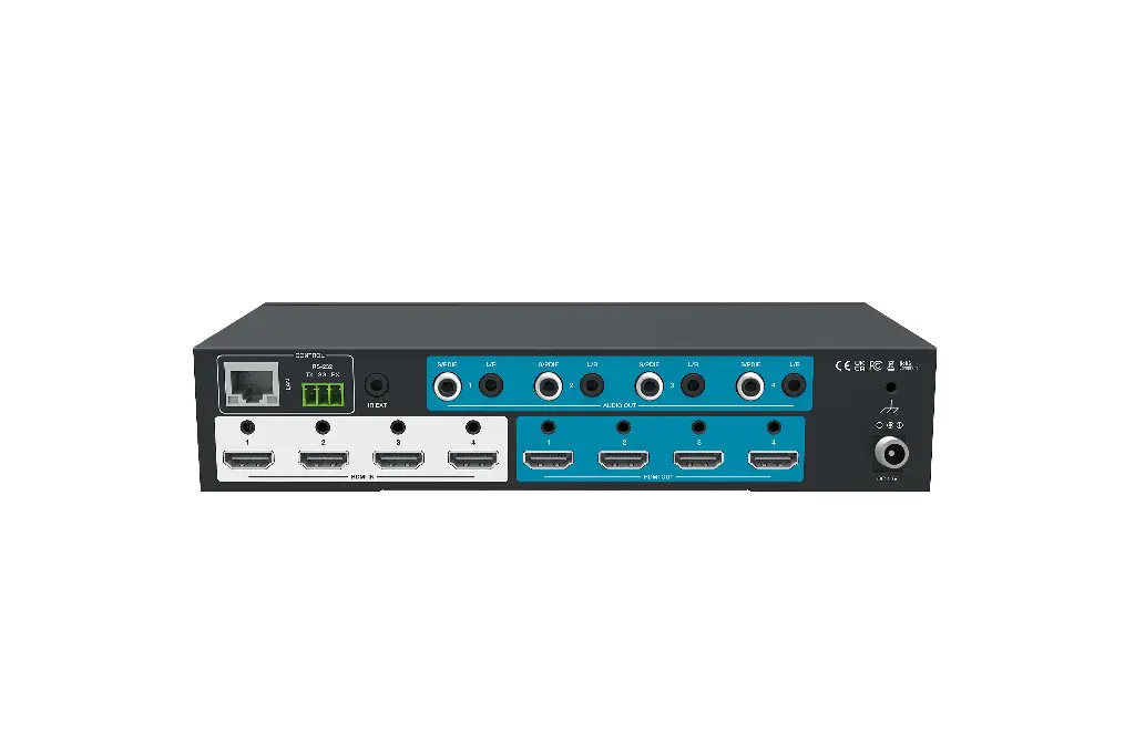 Netvio H2-0404 Compact HDMI 4K60 Matrix 4x4  | NetvioGo Compatible