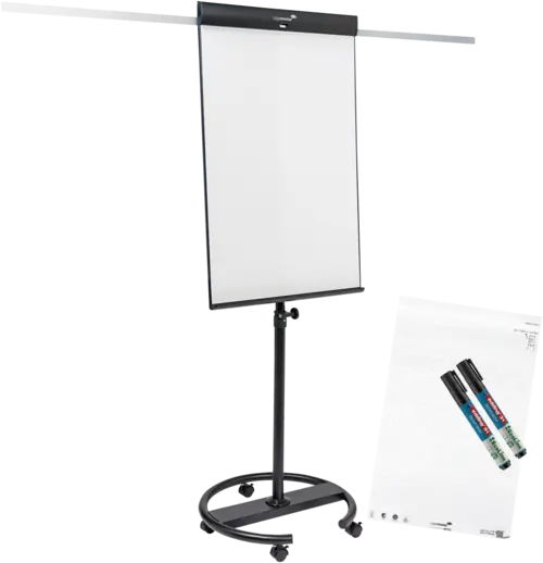 Legamaster sketch pro flipchart mob round base 