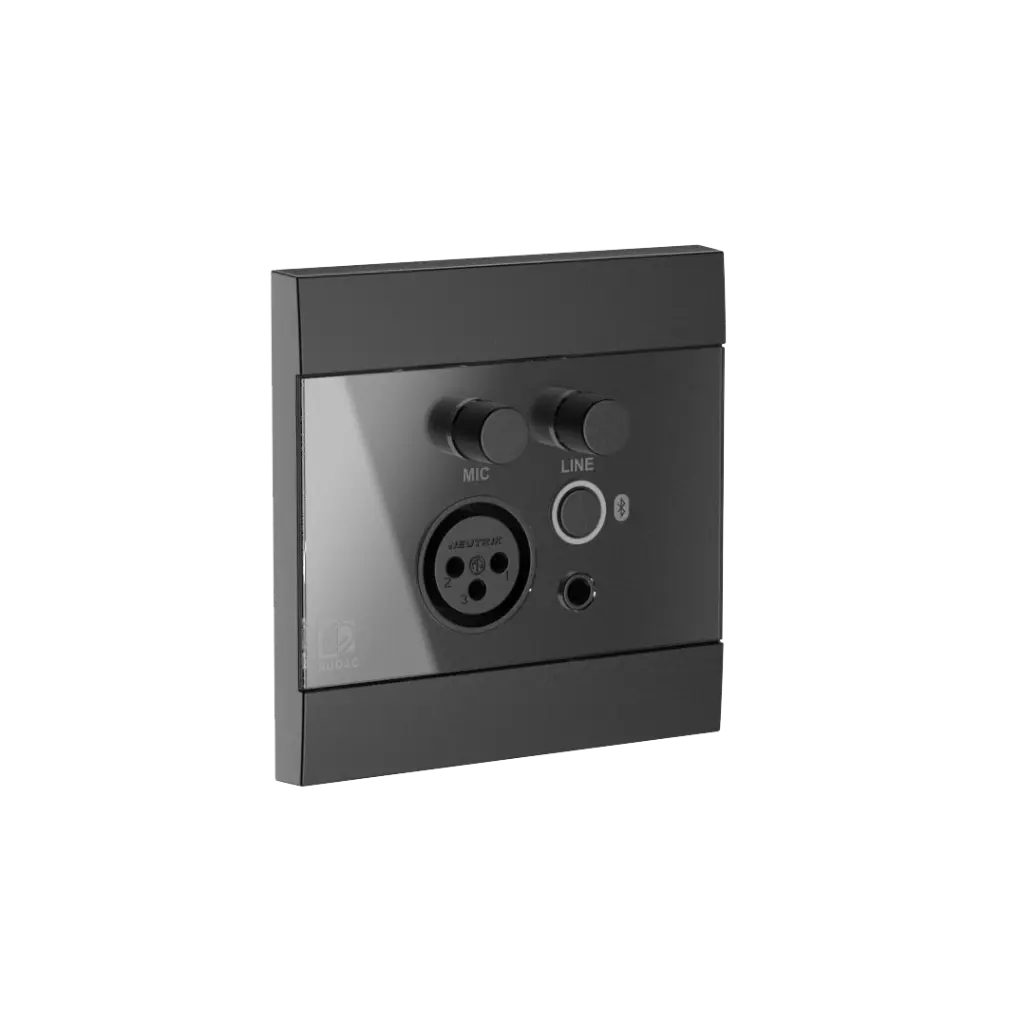  Audac WP225/B  Universalpanel Bluetooth, linje og mic Sort 