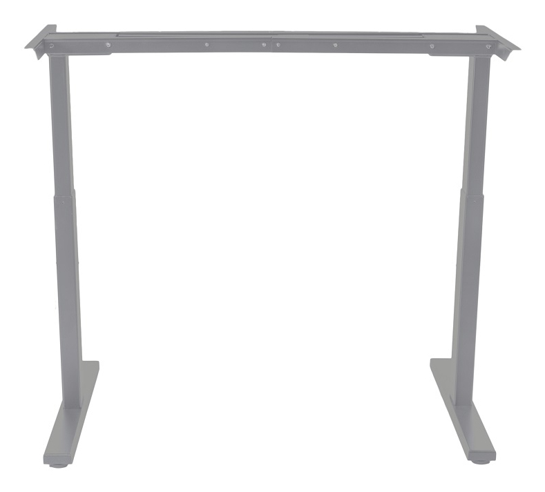 Kenson Compact 2 sit & stand table - silver