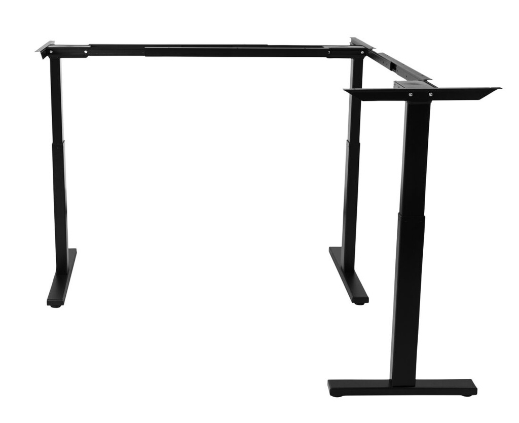 Kenson Compact 3 sit & stand table - black