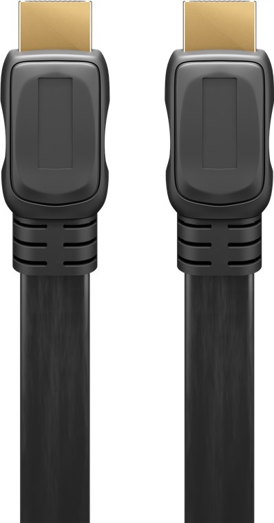 Goobay 1M-High Speed HDMI®/™ Flat Cable with Ethernet