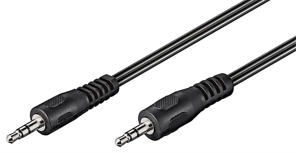 Goobay 5M-AUX Audio Connector Cable, 3.5 mm Stereo, flat cable