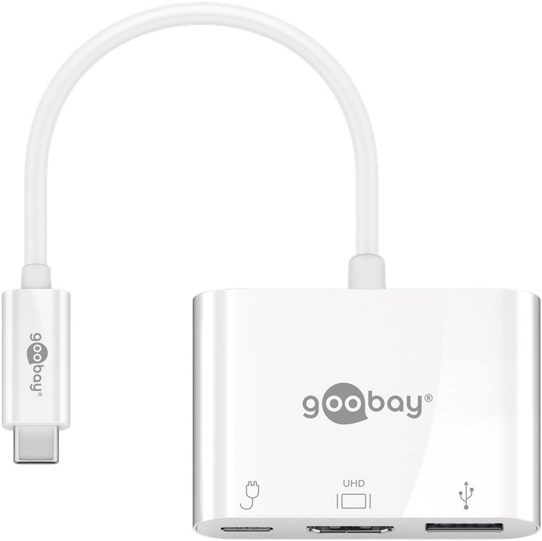 Goobay USB-C™ Multiport Adapter (HDMI, PD), White