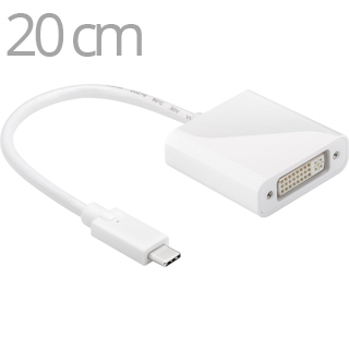 Goobay USB-C/DVI USB grafiske kobling 920 x 1080 piksler Hvit