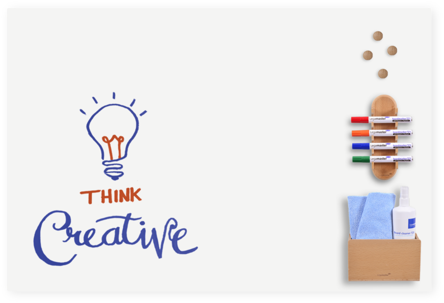 Legamaster BOARD-UP whiteboard 75x75cm