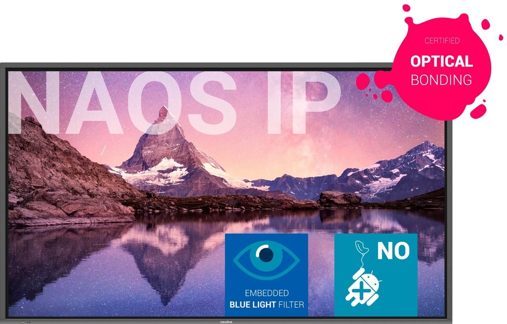 Naos IP-Business Series -  Interaktiv monitor 65" - UHD - PCAP