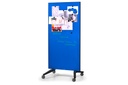 Legamaster mobile glassboard 90x175cm blue