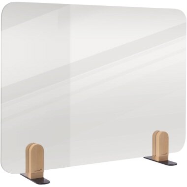 Legamaster ELEMENTS desk divider transparant 60x80cm holders