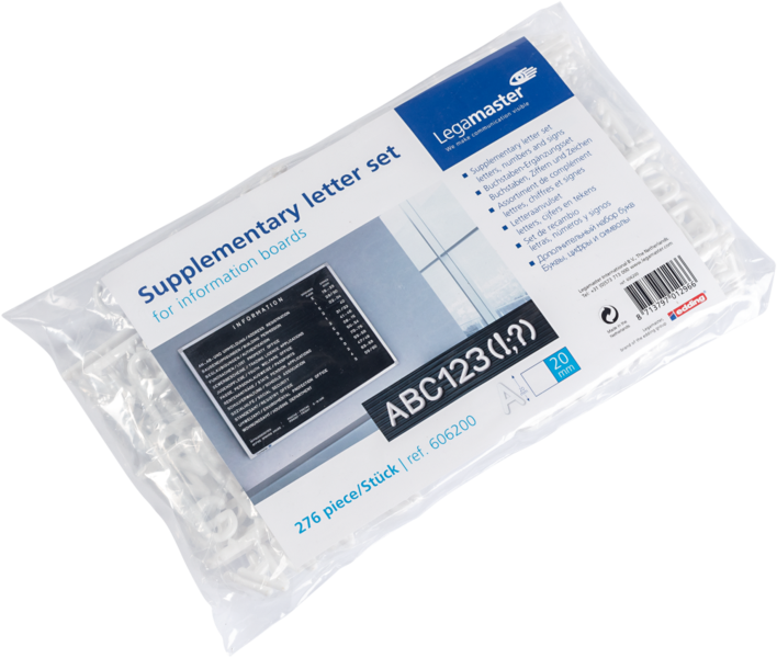 Legamaster Supplementary character set 20mm 280pcs