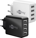 4-port USB-lader, 4x30w USB A