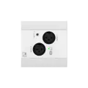 Audac NWP320/W Universal Dante/AES67 panel Hvitt 2 x XLR 3,5mm + Blåtann tilkoblingspanel til nettverk 4 Dante/AES67 kanaler