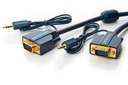 Goobay VGA + 3.5 mm VGA kabel 5 m VGA (D-Sub) + 3.5 mm (1/8") Svart