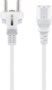 Goobay IEC Cord, 5 m, White